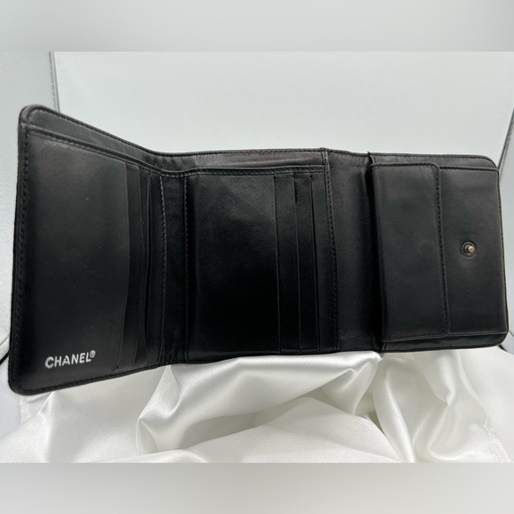 CHANEL Travel Line Tri-Fold Nylon Leather Wallet AT COST! - Picture 4 of 13